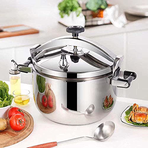 Quick-High-Pressure-Cooking-PotLarge-Capacity-Stainless-Steel-Pressure-Cooker-Easy-to-Use-3-Security-Systems-Suitable-for-Gas-Stove-Induction-CookerSilver-26L