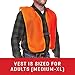 Allen Company Blaze Orange Hat & Vest Safety Bundle