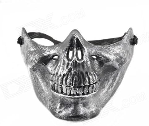 Urban Bazar Skull Half Face Party Mask Copper (Multicolored)