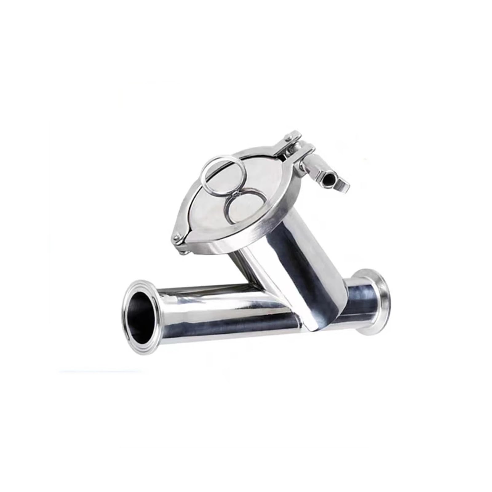 KKHCMZPI 2" Tri Clamp 64MM Pipe Filter Inline Y Strainer Filter With Clamp 100 Mesh Stainless Steel 316