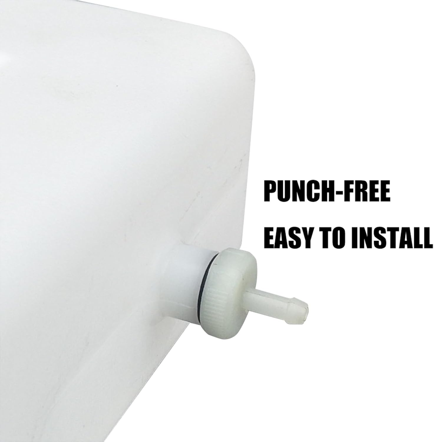 5.2L Fuel Tank Plastic Petrol Oil Petrol Tank Water Tank for Boat Car Truck Parking Heater Accessories (White)