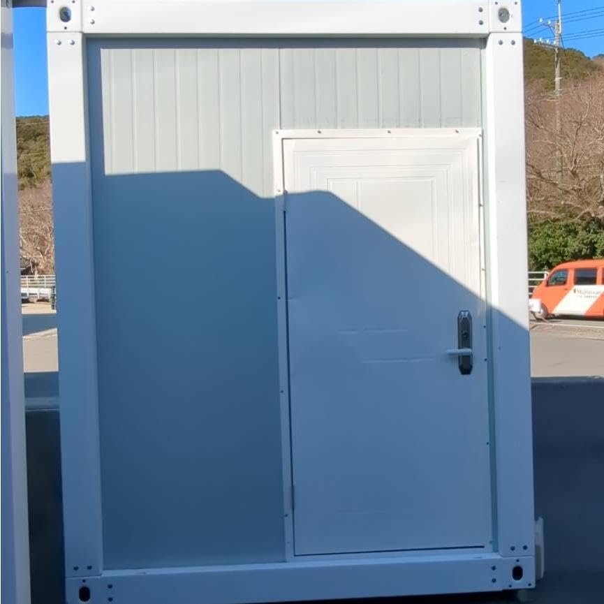 Amazon | プレハブ コンテナハウス 2×3m 組み立て 事務所 車庫