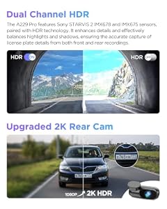 VIOFO A229 Pro 4K HDR Dash Cam Front and Rear, Dual STARVIS 2 Sensors — photo 4 of 6