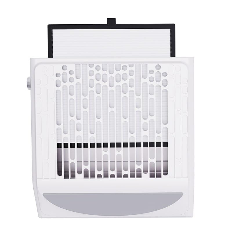 Odpylacz do paznokci, Odsysacz do paznokci z regulacją prędkości wiatru 100 W. Odkurzacz o dużej mocy. lakieru(BE100W-White)