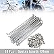 sourcing map 36Stk 3,5mm Gewinde Durchmesser Motorrad Rad Speichen mit/Nippel 170mm Länge DE
