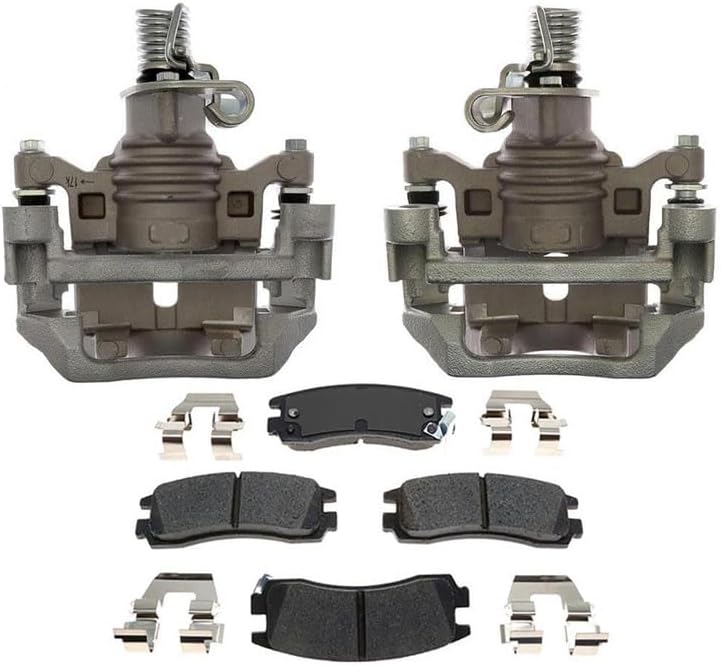 4Pcs Rear Automotive Replacement Brake Calipers With Pads Left and Right for Chevrolet Impala 2010 for Chevy Impala 2010