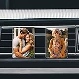 PERSONALIZED air vent clips for car: Customize your car air vent clip by uploding your own photo and text(optional). Available in heart, oval, and rectangular shapes. Find the perfect design that resonates with you.