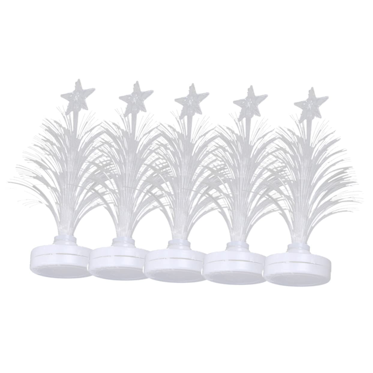 DOITOOL Led Fiber Optic Christmas Tree Night Light Assorted Patterns Easy to Set up for Home Bedroom