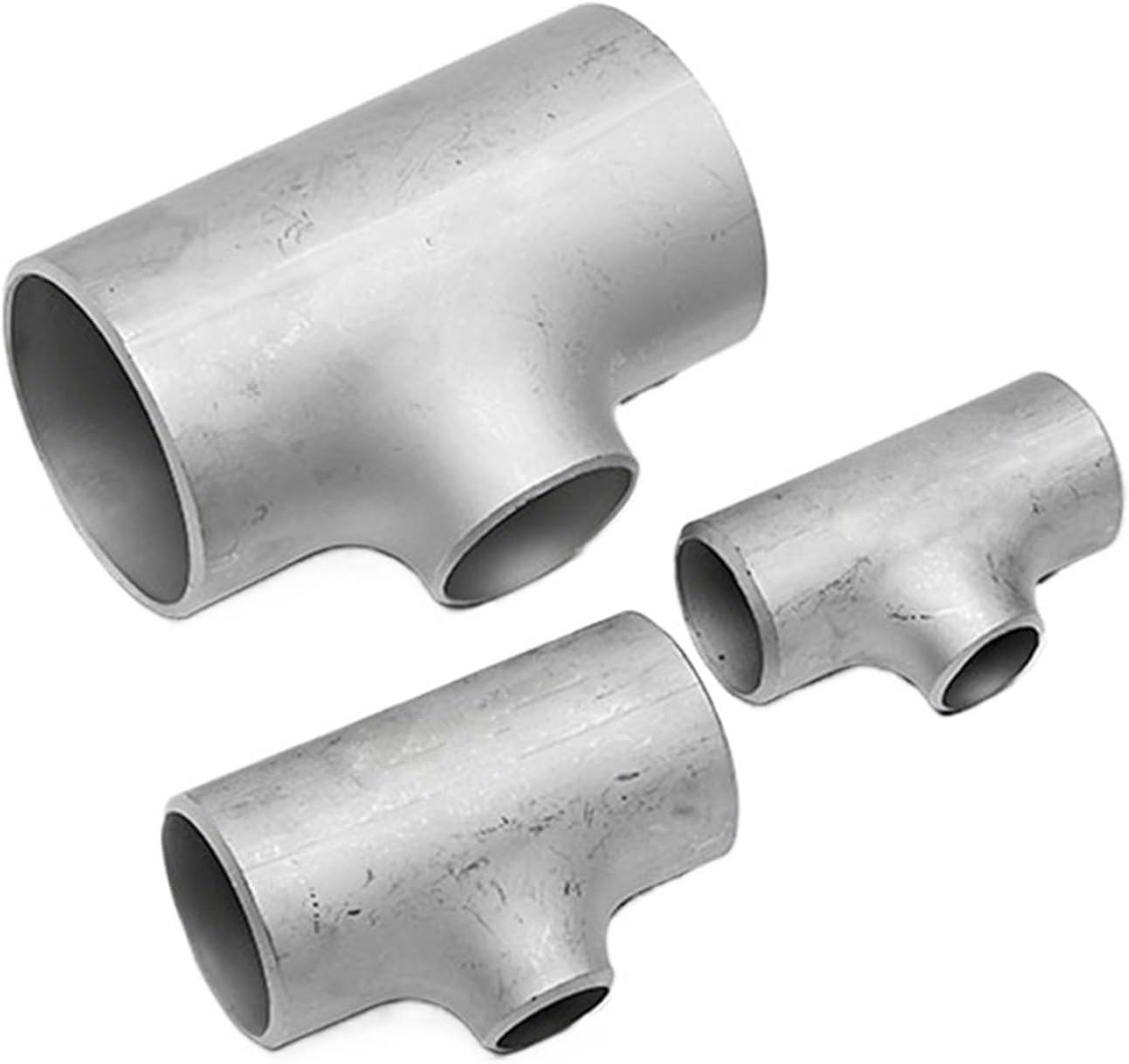 1Pcs 304 Stainless Steel Reducer Welded Tee Joint Outer Diameter 25-89 Seamless Pipe Reducer Industrial-Grade Stamping Pipe Fittings(34 27mm)
