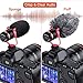 immagine 6Tendak Fotocamera Microfono Videocamera Microfono Fotocamera Mini Microfono Microfono per fotocamera SLR Dotato di supporto antiurto Adatto per fotocamera Smartphone, , Vlog, Intervista YouTube