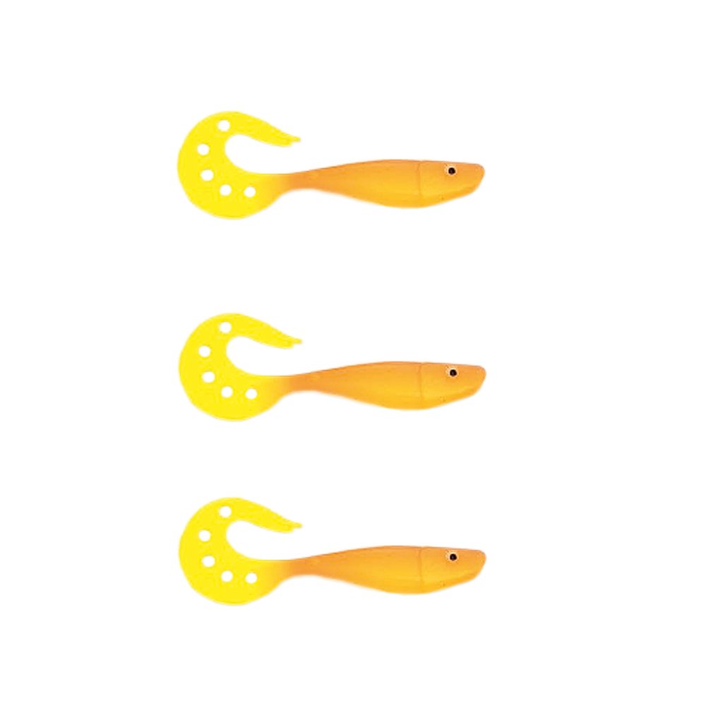 Set Di 6 Esche Da Pesca In Gomma Con Coda Twister, Per Luccio E Lucioperca, Con Paillettes Riflettenti, Adatte Per Drop Shot E Jigging, Multicolore