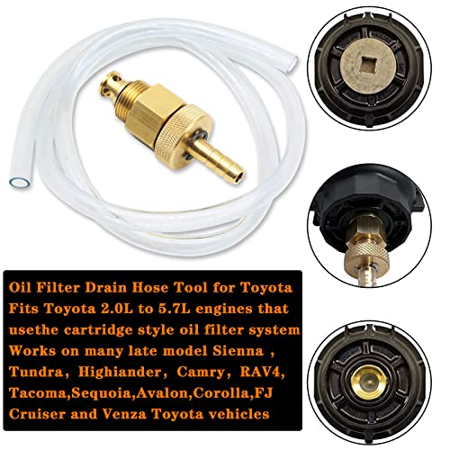 Oil Filter Drain Tool Oil Filter Release Hose Tube Pipe 39\" for Toyota, Lexus, Scion 2.0L - 5.7L Engines with Cartridge Style Oil Filter System - Thumbnail 3