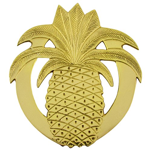 Solid Brass Pineapple Trivet Hot Kitchen Stove Pot or Pan Holder