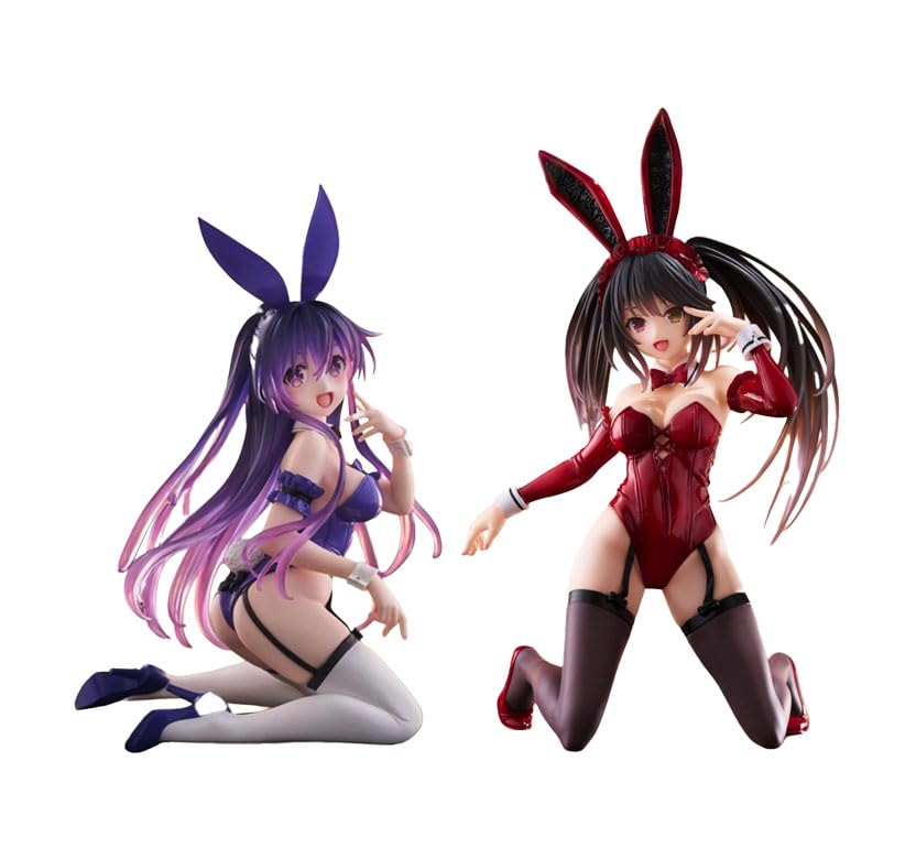 デート・ア・ライブV Desktop Cute 時崎狂三　夜刀神十香　バニー Amazon.co.jp: 時崎狂三 & 夜刀神十香 フィギュア バニー ver. Desktop