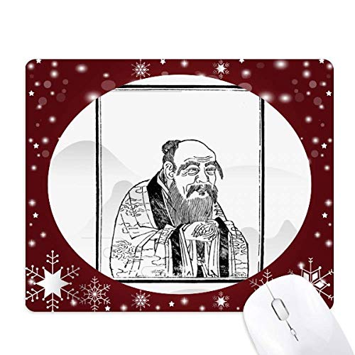Tapis de souris Lao Tzu taoïste contre la fatigue du poignet en hiver