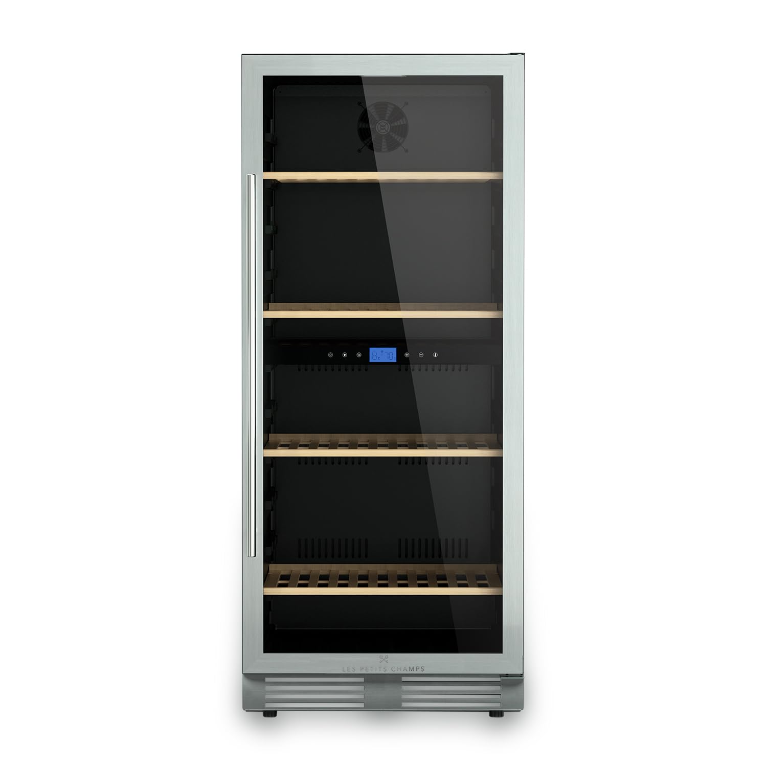 Les Petits Champs Cantina per vino da incasso, 149 bottiglie CAVCED149, capacità 325L, 2 zone di temperatura, design elegante in acciaio inossidabile, regolazione della temperatura da 5°C a 20°C,