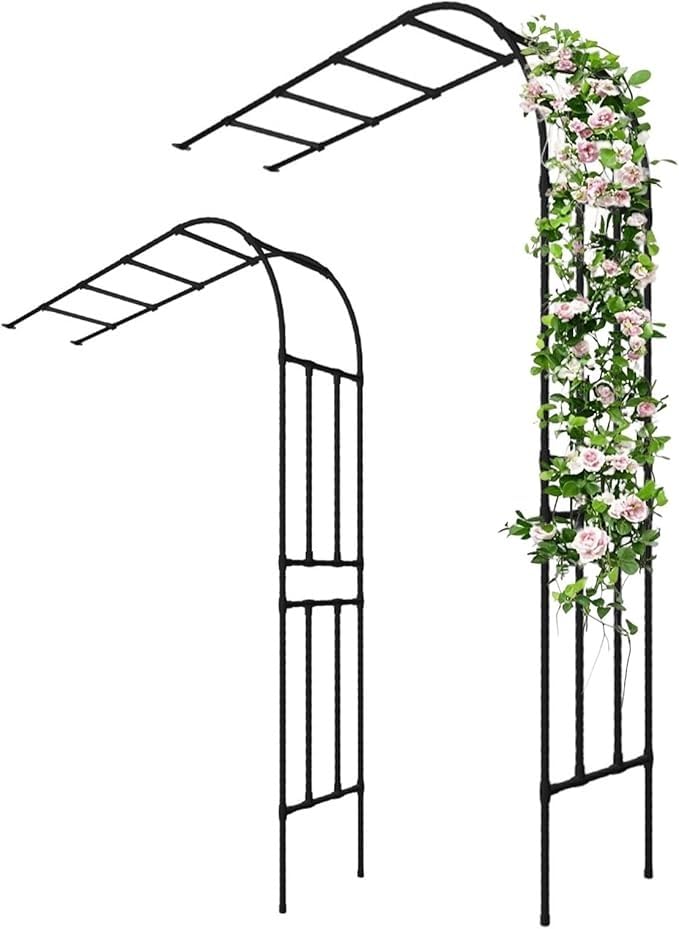Treillis de jardin demi-rond design en acier haut de gamme
