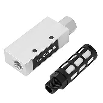 CV-20HS Rp1/4 Vacuum Generator with Silencer,Aluminum Alloy Vacuum Generator Valve,2.0mm Vacuum Ejector,Wear Resistant