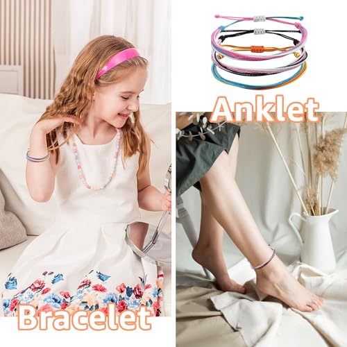 Pulseras tejidas ajustables boho Oubaka 12 unidades miniatura 4
