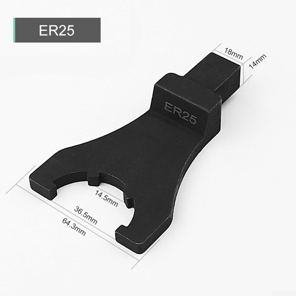 Honseadek Clé à molette ER16 réglable haute résistance avec indicateur de couple de précision pour CNC et fraiseuses, compatible avec les mandrins ER16/ER20/ER25 (ER25)
