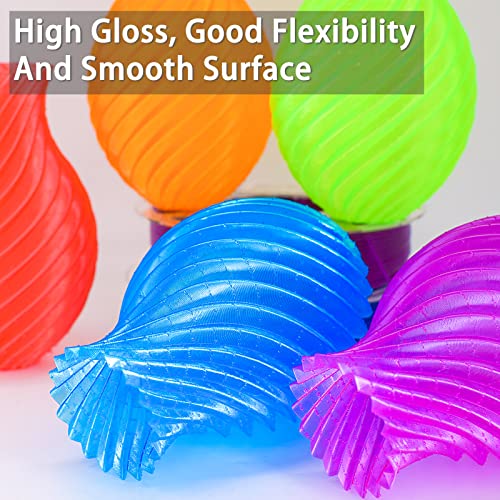 Image of PETG Filament 1.75mm, Clear Transparent Filament 5 Colors, 3D Printer Filament Bundle Multicolor, 1.75 PETG + /- 0.02mm, 3D Printing Red Green Blue Purple Orange 200g x 5 Spools