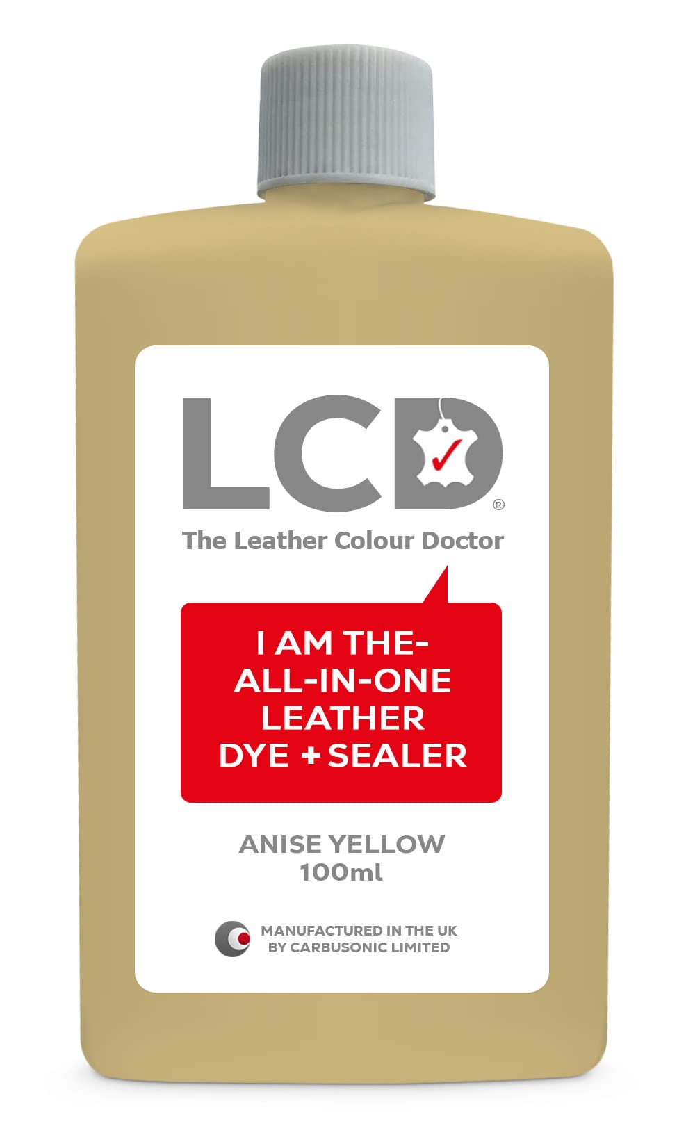 LCD All-in-One Leather dye & Sealer - Repair & Restore Paint, Permanent Colour for Sofas, Shoes, Handbags, Clothing, self Sealing 100ml by The Leather Colour Doctor (Grey) — view 15