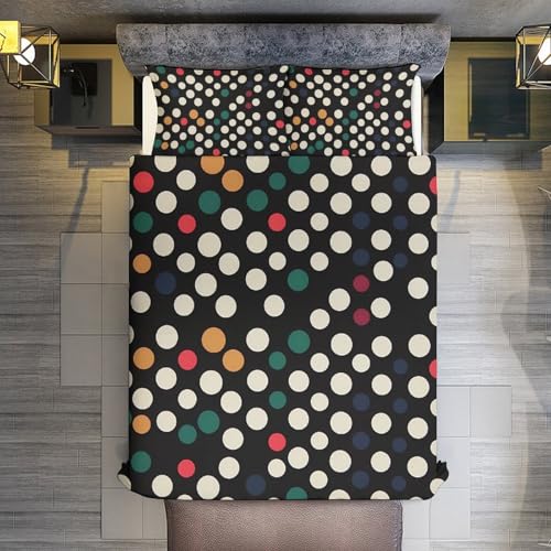 Parure de lit réversible double en microfibre de qualité supérieure toutes saisons - 8