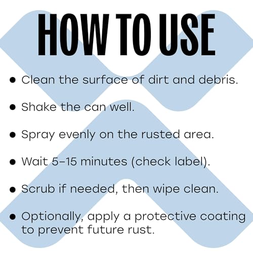 Image of Rust Remover Spray (500mL) | Premium Non-Acidic Formula | Deep Penetration for Automotive & Industrial Use | Safe on Chrome, Metal, Iron