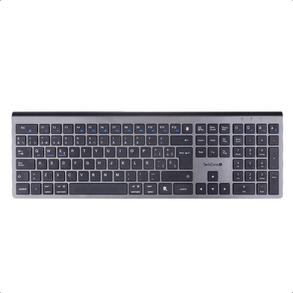 iClever Teclado Bluetooth BK10, Inalámbrico QWERTY Español Teclado ...