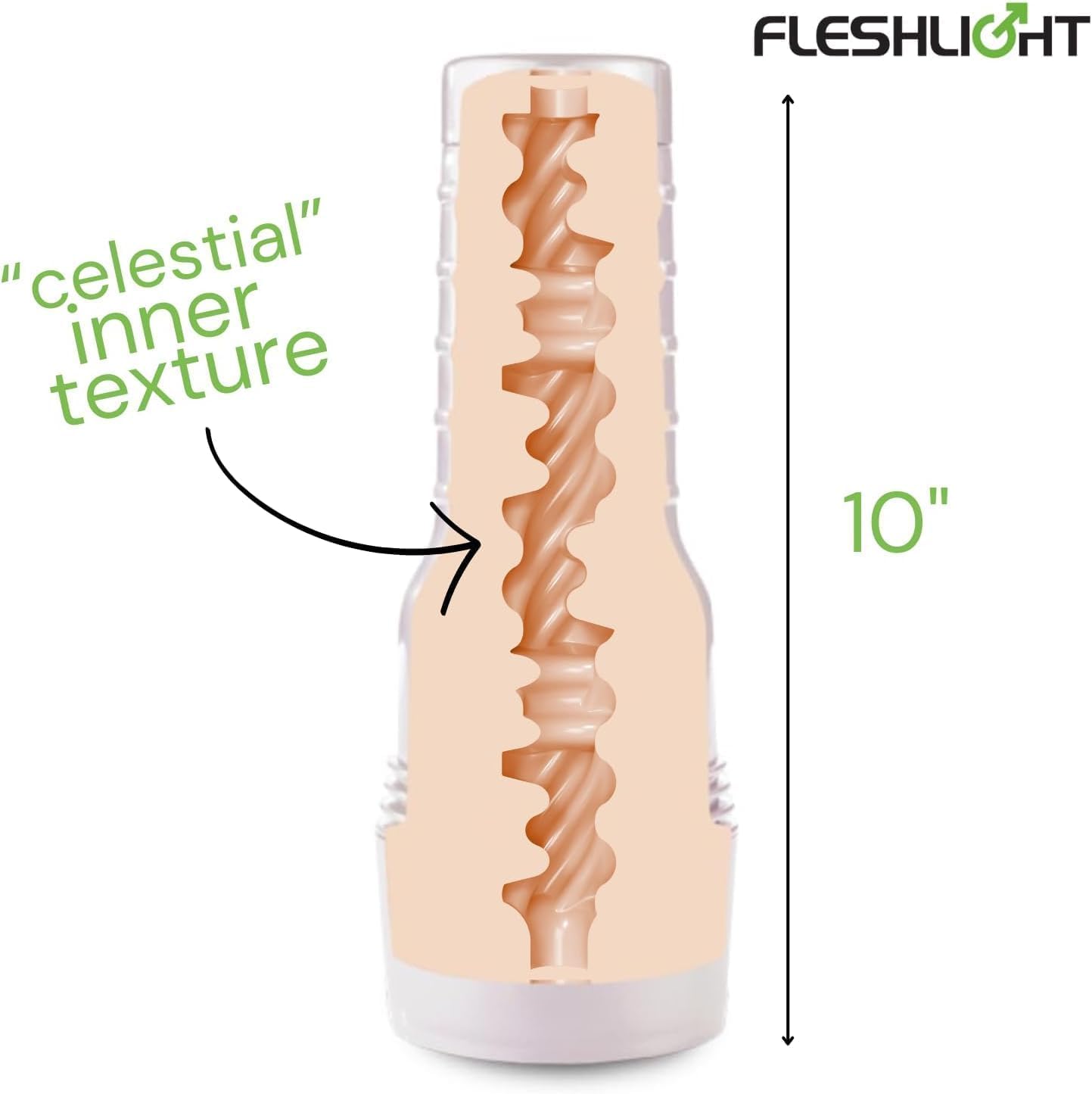 Fleshlight Sky Bri Celestial (Lady) - Masturbador Masculino - Experiencia Real - Superskin - Fácil de Limpiar
