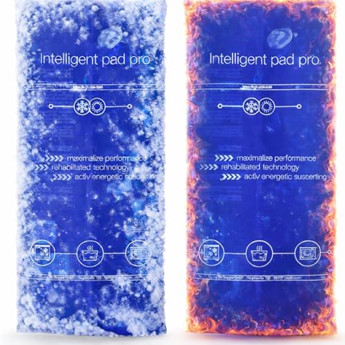 2x XXL Kühlpads - 28x12 cm Kalt Warm Kompressen blau, Groß - Wärmekissen & Kühlpacks - Gel Kühlkissen - für Prellungen, Schmerzen - Coolpack - MADE IN GERMANY