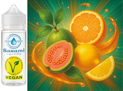 Aroma Guava Sunrise Sasami para vapeo vegano de guayaba, naranja y limón 100ml
