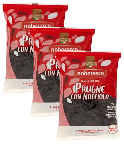 Noberasco Prugne con Nocciolo, 500g (Confezione da 3)