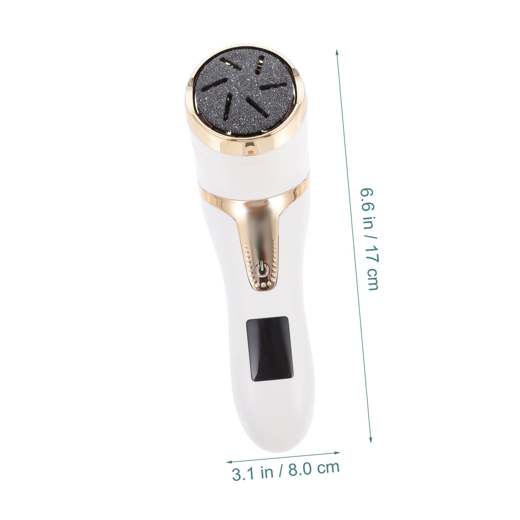 Raspa Piedi Elettrica Portatile Schermo Lcd, Rimuove Calli e Pelle Dura, Abs Leggero, Ricaricabile 1200mah per Pedicure a Casa