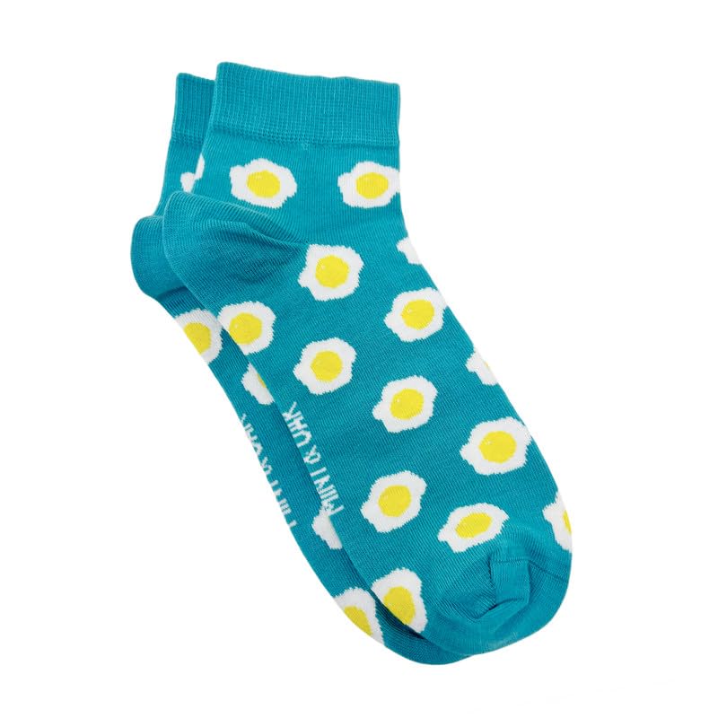 Image of Mint & Oak Men Ankle Socks, Printed Funky Socks, Cotton Unisex Ankle Length Sock, Odour Free Socks - Pack of 1