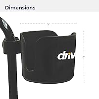 Vista 10 de Drive Medical porta tazas universal, negro., STDS1040S, Negro, 1, 1