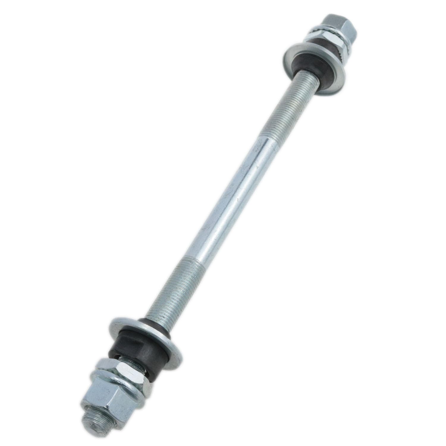 1 Pack 185 mm Bicycle Rear Hub Axle 3/8 Inch Silver