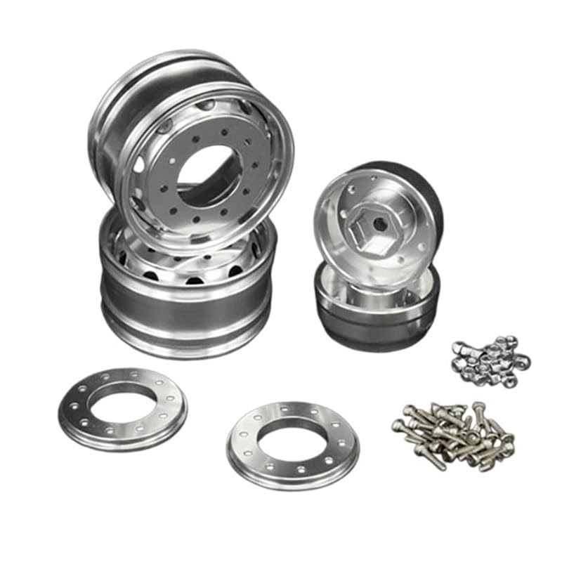 Moyeu arrière en métal Lesu A pour camion tracteur de modélisme RC 1/14 DIY