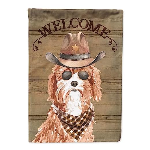 Caroline's Treasures CK6303GF Cavapoo land hond vlag tuin grootte, klein, veelkleurig