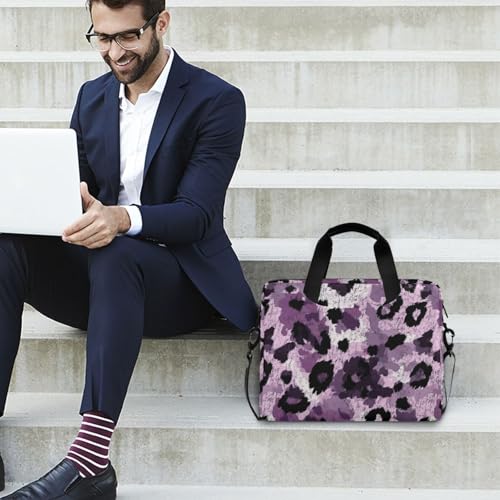 Bolsa maletín para portátil 15.6 pulgadas morado estampado miniatura 3