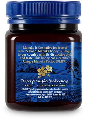 Image of Haddrell's of Cambridge Manuka Honey UMF 10+ MGO 261+ • New Zealand Monofloral Manuka Honey • For Immunity, Energy & Wellness, 8.82 oz ℮ 250 g