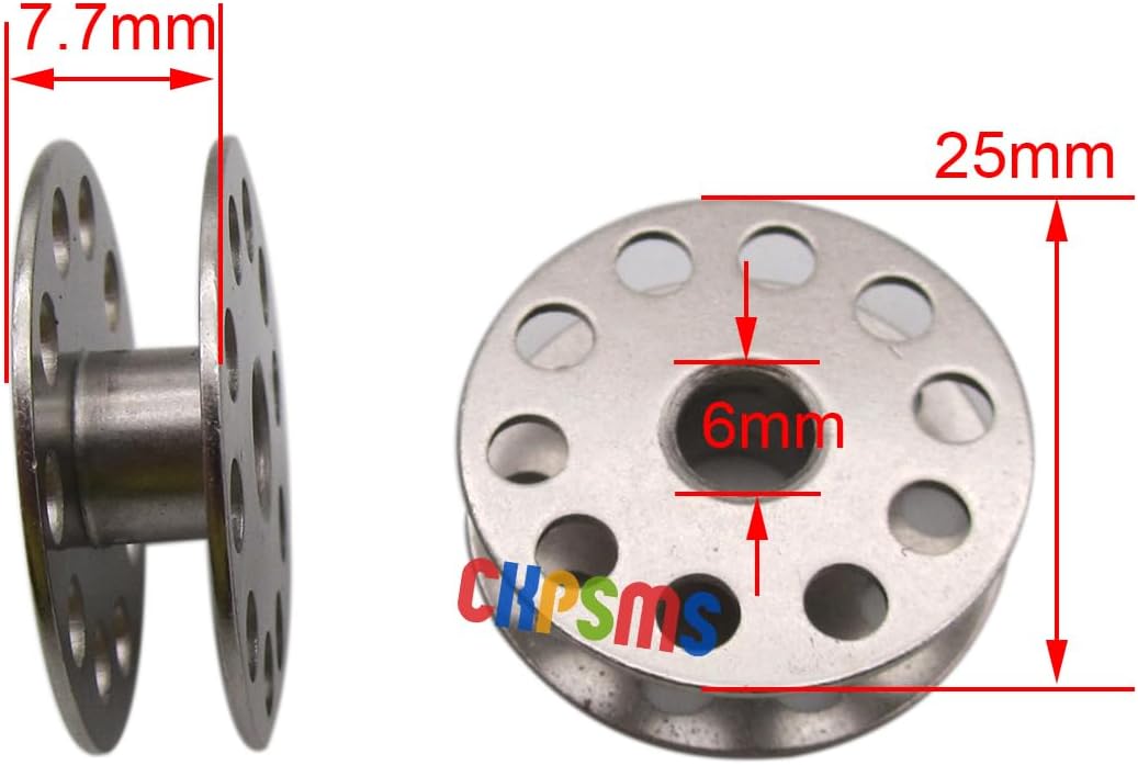 CKPSMS Brand -1SET Bobbin Case#BC-102 & Bobbins#210530 Compatible with/Replacement for JUKI Brand LZ-405 LZ-407 Singer Brand 107W100 107W102 107W103