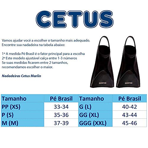 Nadadeira de Natação Fechada Marlin Cetus - 41-42