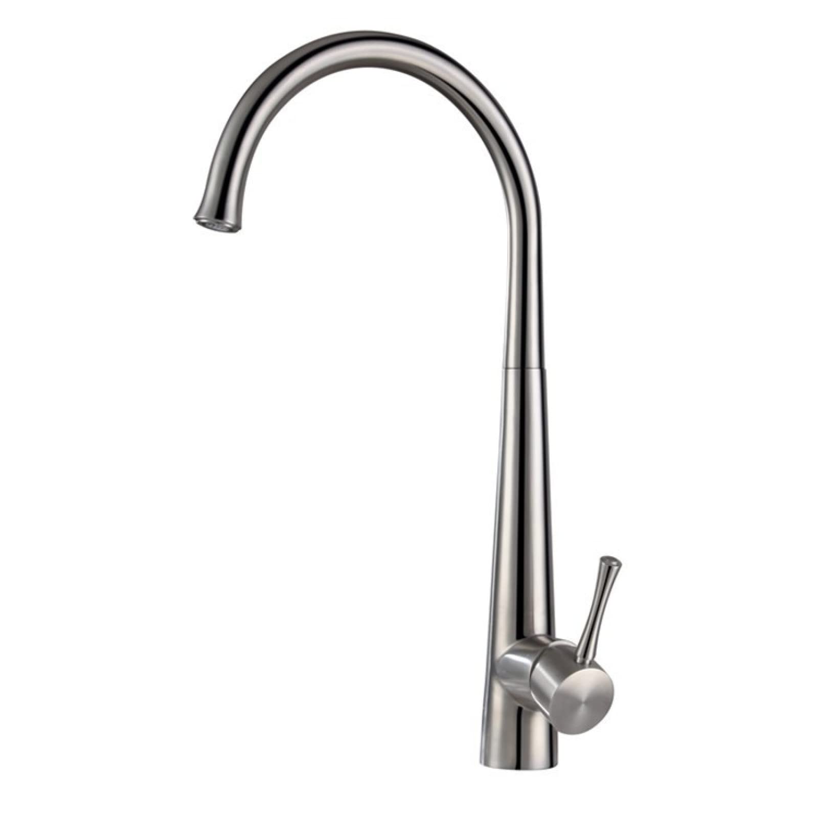 Robinet de cuisine eau chaude et froide en inox 304 brossé durable