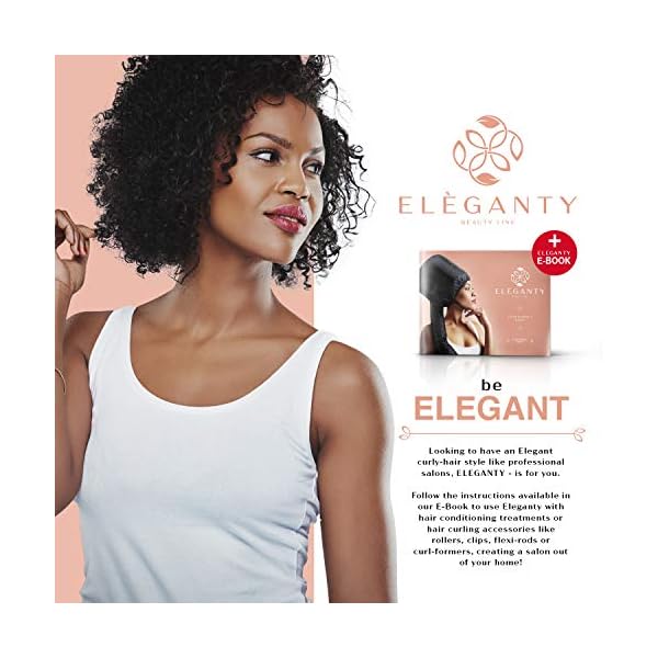Eleganty-Soft-Bonnet-Hood-Hairdryer-Attachment-with-Headband-that-Reduces-Heat-Around-Ears-and-Neck-to-Enjoy-Long-Sessions-Used-for-Hair-Styling-Deep-Conditioning-and-Hair-Drying-Black ELEGANTY Soft Bonnet Hood Hairdryer Attachment with Headband that Reduces Heat Around Ears and Neck to Enjoy Long Sessions - Used for Hair Styling, Deep Conditioning and Hair Drying (Black)