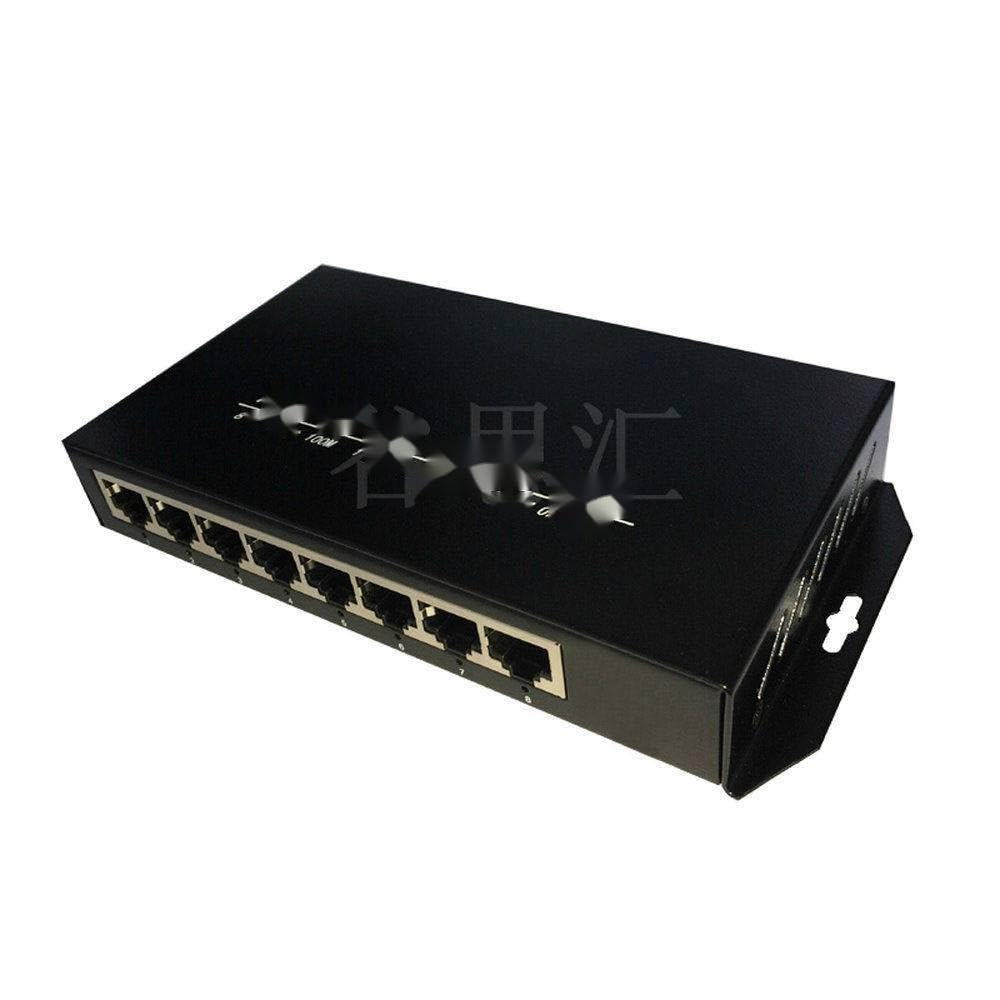 1F8E światłowodowy szybki przełącznik Ethernet POE 1 jednomodowy podwójny światłowód 8 megabitów RJ45 100M sieć SC transceiver 48V Cascade