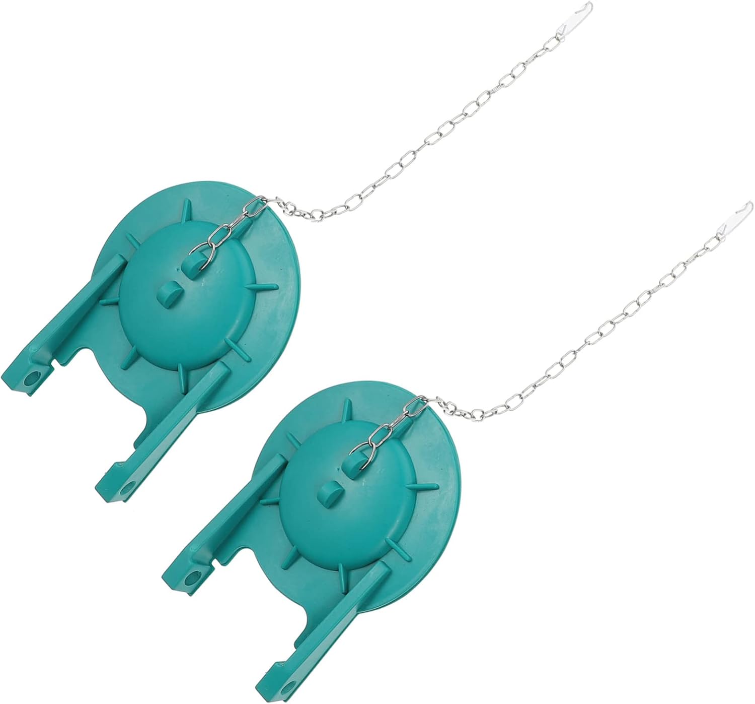 jojofuny 2pcs Toilet Flapper Seal Ring Compatible Rubber Silicone Flush Valve Cover Quick Installation
