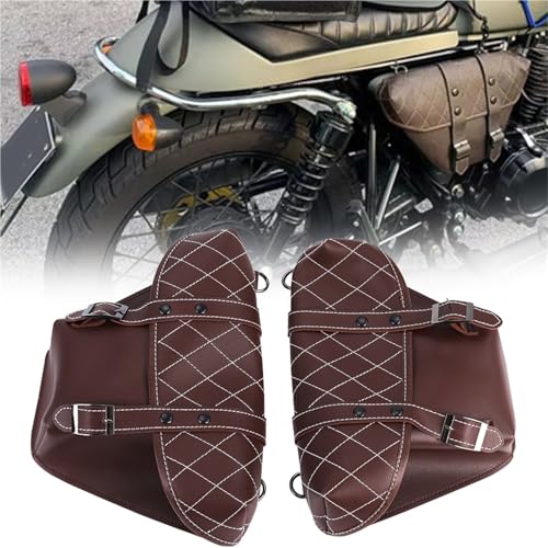 Sacoches de moto haut de gamme en cuir PU résistant au style intemporel