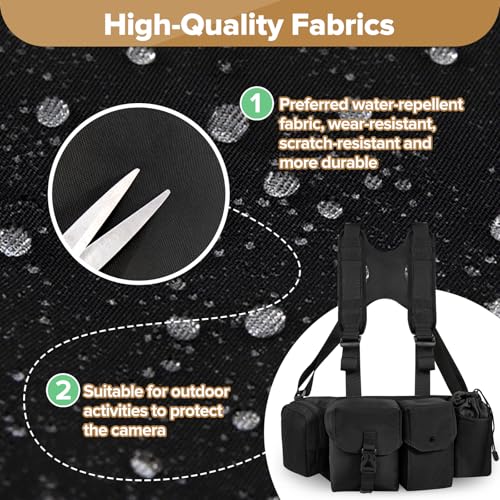 Bolso de Pecho Impermeable para Cámara con Correa Ajustable miniatura 6
