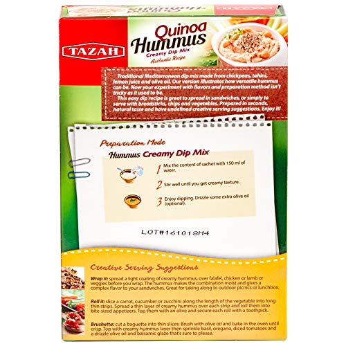 Tazah Quinoa Hummus 3.5 Ounce - Thumbnail 2